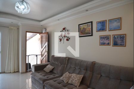 Sala de casa à venda com 3 quartos, 219m² em Vila Linda, Santo André