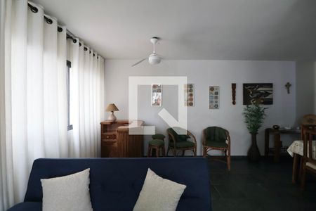 Sala de apartamento para alugar com 4 quartos, 106m² em Vila Julia, Guarujá