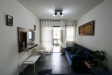 Sala de apartamento para alugar com 4 quartos, 106m² em Vila Julia, Guarujá