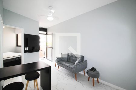 Sala de apartamento para alugar com 1 quarto, 40m² em Indianópolis, São Paulo