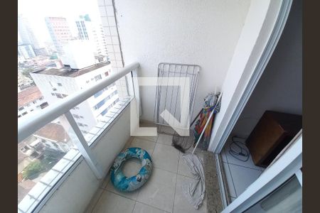 Varanda da Sala de apartamento para alugar com 2 quartos, 72m² em Centro, São Vicente