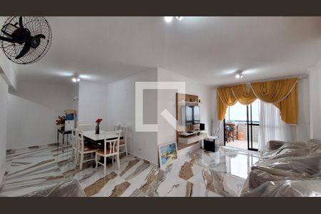 Sala de apartamento para alugar com 3 quartos, 120m² em Guilhermina, Praia Grande