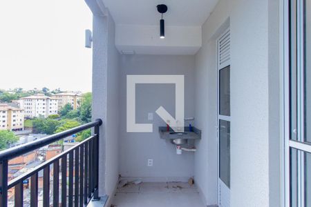 Varanda da Sala de apartamento para alugar com 2 quartos, 59m² em Jardim Barbacena, Cotia