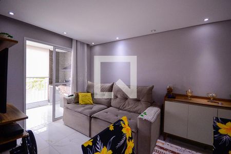 Sala  de apartamento à venda com 3 quartos, 69m² em Vila Caraguata, São Paulo