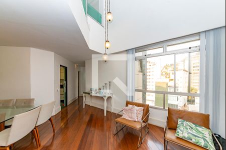 Sala 1 de apartamento à venda com 2 quartos, 200m² em Sion, Belo Horizonte