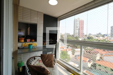 Varanda Gourmet de apartamento à venda com 3 quartos, 131m² em Jardim, Santo André