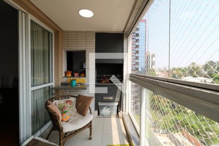 Varanda Gourmet de apartamento à venda com 3 quartos, 131m² em Jardim, Santo André