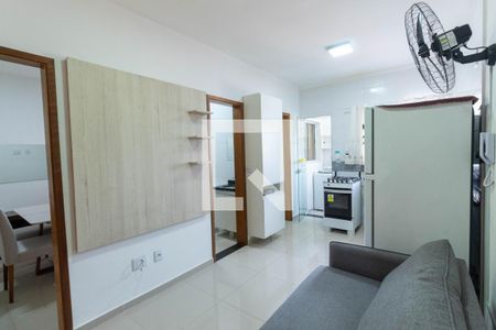 Sala/Cozinha de apartamento para alugar com 2 quartos, 43m² em Vila Costa Melo, São Paulo