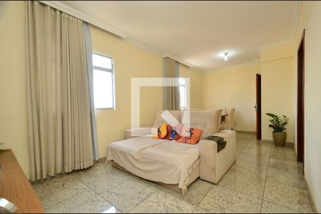 Sala 2 ambientes de apartamento à venda com 3 quartos, 87m² em União, Belo Horizonte