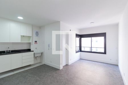 Sala e cozinha de apartamento para alugar com 1 quarto, 32m² em Centro, Osasco