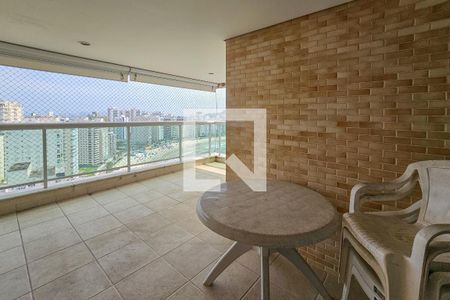 Varanda  de apartamento para alugar com 3 quartos, 117m² em Jardim Asturias, Guarujá