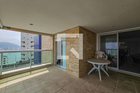 Varanda de apartamento para alugar com 3 quartos, 117m² em Jardim Asturias, Guarujá