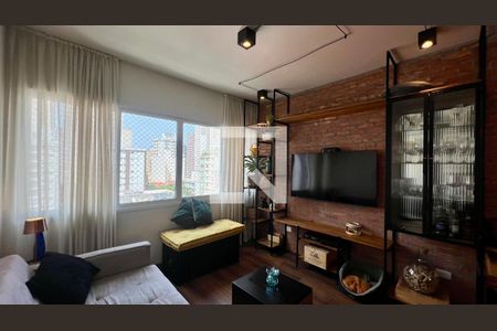 Sala de TV de apartamento à venda com 2 quartos, 89m² em Pinheiros, São Paulo