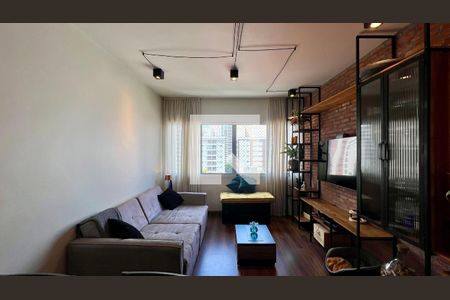 Sala de TV de apartamento à venda com 2 quartos, 89m² em Pinheiros, São Paulo