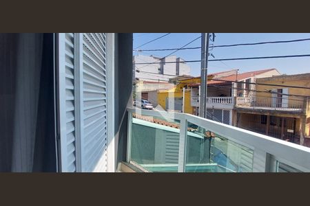 Varanda Quarto 1 suíte de casa à venda com 3 quartos, 87m² em Vila Camilópolis, Santo André