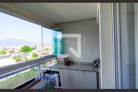 sala - varanda de apartamento à venda com 2 quartos, 62m² em Taquara, Rio de Janeiro