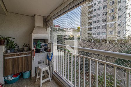 sacada com churrasqueira de apartamento à venda com 3 quartos, 63m² em Vila Moraes, São Paulo