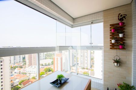 Varanda gourmet de apartamento à venda com 2 quartos, 67m² em Vila Gilda, Santo André