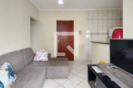 Sala de apartamento para alugar com 1 quarto, 42m² em Ocian, Praia Grande