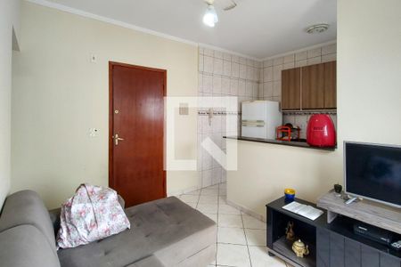 Sala de apartamento para alugar com 1 quarto, 42m² em Ocian, Praia Grande