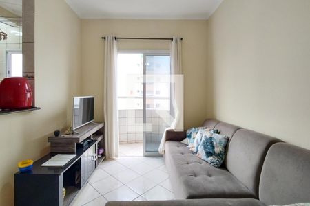 Sala de apartamento para alugar com 1 quarto, 42m² em Ocian, Praia Grande