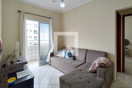 Sala de apartamento para alugar com 1 quarto, 42m² em Ocian, Praia Grande