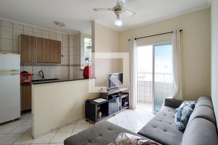 Sala de apartamento para alugar com 1 quarto, 42m² em Ocian, Praia Grande