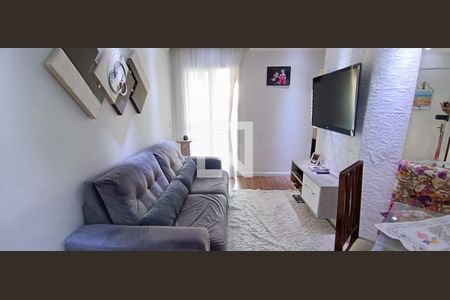 Sala de apartamento à venda com 2 quartos, 52m² em Parque Taboão, Taboão da Serra