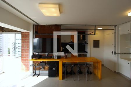 Sala/Quarto de apartamento à venda com 1 quarto, 45m² em Indianópolis, São Paulo