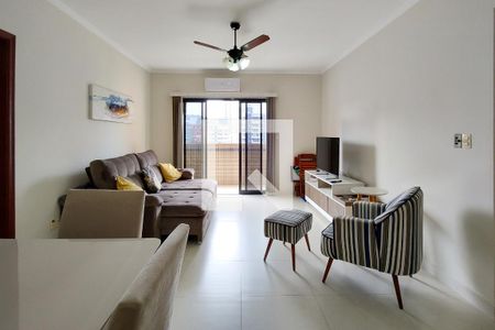 Sala de apartamento para alugar com 2 quartos, 96m² em Canto do Forte, Praia Grande