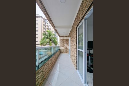 Sacada da Sala de casa de condomínio para alugar com 2 quartos, 66m² em Aviação, Praia Grande