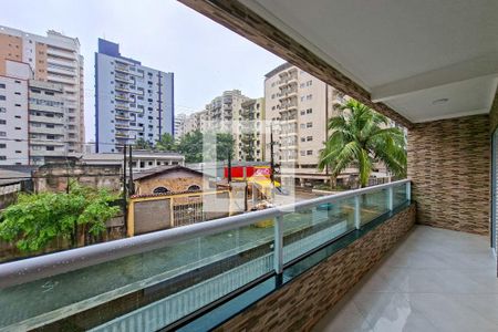 Sacada da Sala de casa de condomínio para alugar com 2 quartos, 66m² em Aviação, Praia Grande
