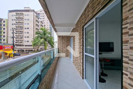Sacada da Sala de casa de condomínio para alugar com 2 quartos, 66m² em Aviação, Praia Grande