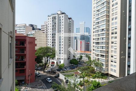 Vista da Varanda da Sala de apartamento para alugar com 4 quartos, 141m² em Jardim Paulista, São Paulo