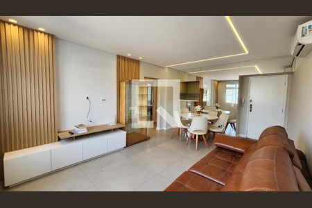 Sala de apartamento para alugar com 2 quartos, 75m² em Gonzaga, Santos