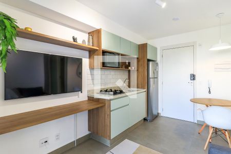 Sala/Cozinha de apartamento para alugar com 2 quartos, 36m² em Jardim Caravelas, São Paulo