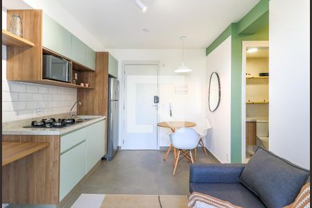 Sala/Cozinha de apartamento para alugar com 2 quartos, 36m² em Jardim Caravelas, São Paulo