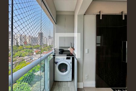 Sacada/Área de Serviço de apartamento à venda com 1 quarto, 51m² em Brooklin, São Paulo