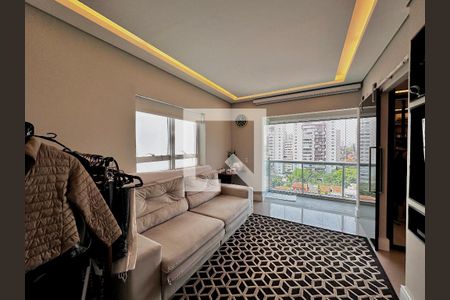 Sala de apartamento à venda com 1 quarto, 51m² em Brooklin, São Paulo