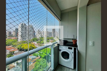 Sacada/Área de Serviço de apartamento para alugar com 1 quarto, 51m² em Brooklin, São Paulo