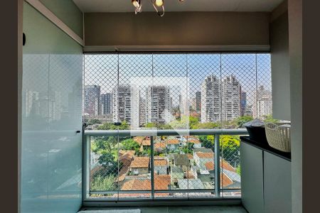 Sacada de apartamento à venda com 1 quarto, 51m² em Brooklin, São Paulo