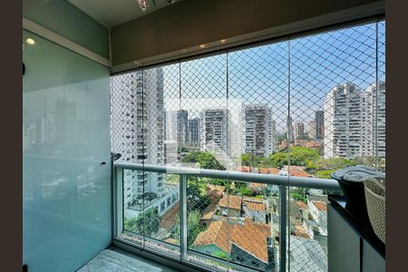 Sacada de apartamento à venda com 1 quarto, 51m² em Brooklin, São Paulo