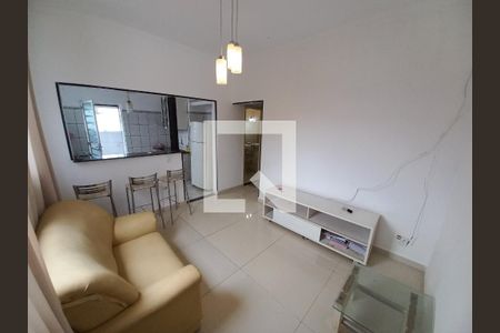 Sala de apartamento para alugar com 1 quarto, 75m² em Jardim Independência, São Vicente