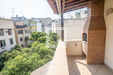 Varanda da Sala - churrasqueira de apartamento para alugar com 2 quartos, 76m² em Flamengo, Rio de Janeiro