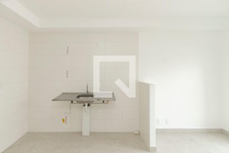 Sala/ Cozinha de apartamento para alugar com 1 quarto, 27m² em Jardim Caravelas, São Paulo