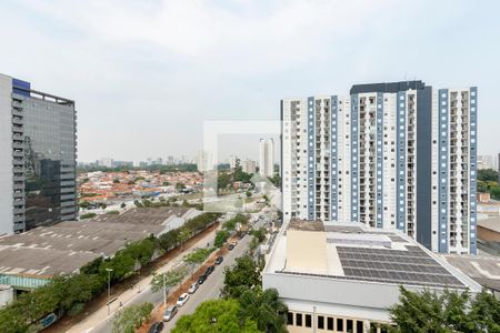 Vista da Varanda Sala/ Cozinha de apartamento para alugar com 1 quarto, 27m² em Jardim Caravelas, São Paulo