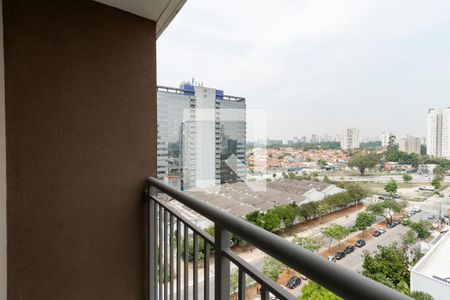 Varanda Sala/ Cozinha de apartamento para alugar com 1 quarto, 27m² em Jardim Caravelas, São Paulo