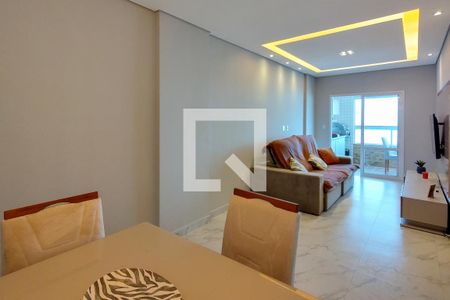 Sala de apartamento para alugar com 2 quartos, 83m² em Flórida, Praia Grande