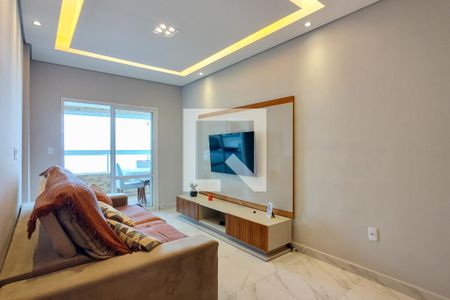 Sala de apartamento para alugar com 2 quartos, 83m² em Flórida, Praia Grande