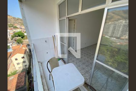 Varanda da Sala de apartamento para alugar com 1 quarto, 47m² em Riachuelo, Rio de Janeiro